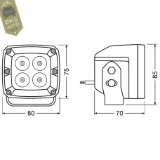  Proiectoare LED Osram VX80-SP Spot