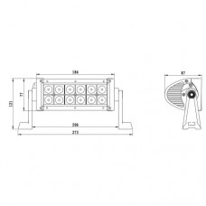 Bara Led 12x 273mm