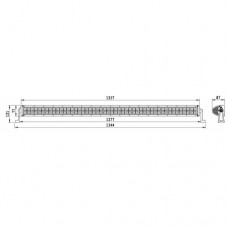 Bara LED 96x 1344mm