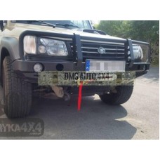 BARA FATA DE OTEL CU BULLBAR SI SUPORT DE TROLIU - Hyundai Galooper Innovation 1998 - 2003