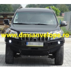 BARA FATA DE OTEL CU BULLBAR SI SUPORT DE TROLIU TOYOTA PRADO J15-LC150