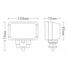 Lampa de lucru 15LED x 3W - 45W