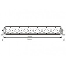 Bara LED 12x LED