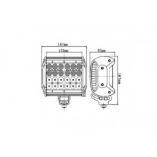 Bara LED 72W QUAD