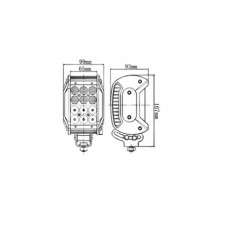Bara LED 36W QUAD