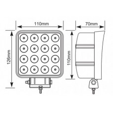 Proiector LED 16LED X 3W - 48W SPOT