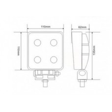 Proiector LED 4LED X 3W - 12W