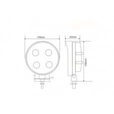 Proiector LED 4LED X 3W - 12W