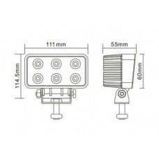 Proiector LED 6LED X 3W - 18W