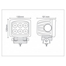 Proiector LED 6LED X 10W - 60W