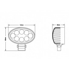 Proiector LED 8LED X 3W - 24W