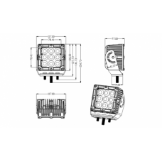 Proiector LED 9LED x 10W - 90W - FLOOD