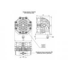 Proiector LED 6LED - 20W 12/24V - prindere cu MAGNET