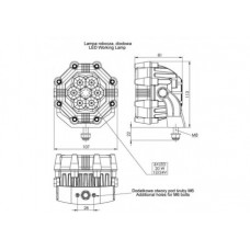 Lampa de lucru 20W 12/24V fara functie REVERSE