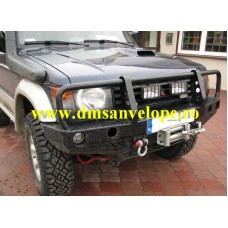 BARA FATA DE OTEL OFF-ROAD, CU BULLBAR SI SUPORT DE TROLIU - MITSUBISHI PAJERO 2 V33 CLASSIC